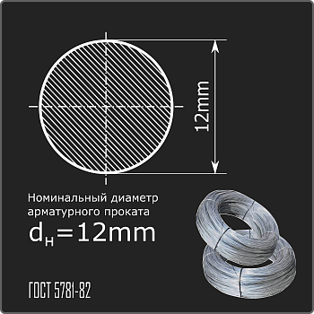 Арматура 12,0 А-I (А240) ГОСТ 34028-2016 (бухты)