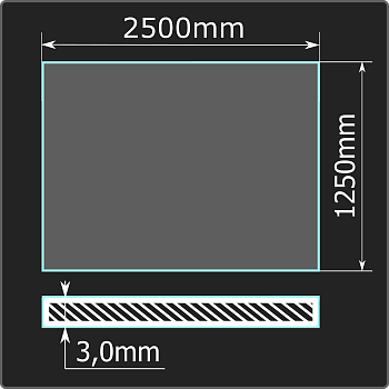 Лист холоднокатаный 3,0*1250*2500 ст.08пс ММК ГОСТ 16523-97
