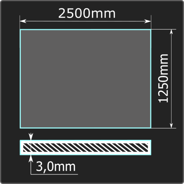 Лист холоднокатаный 3,0*1250*2500 ст.08пс ММК ГОСТ 16523-97