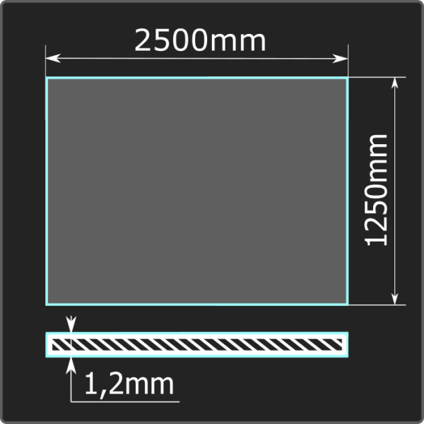 Лист холоднокатаный 1,2*1250*2500 ст.08пс Кармет ГОСТ 16523-97