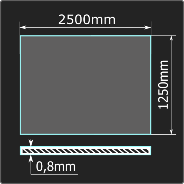 Лист холоднокатаный 0,8*1250*2500 ст.08пс Кармет ГОСТ 16523-97